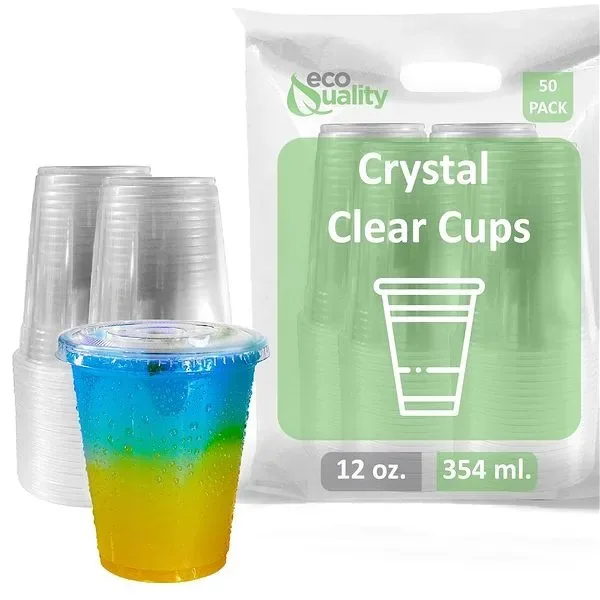 Clear PET Cup 12Oz (50pc) — UNIT